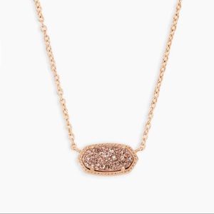 Kendra Scott Necklace Rose Gold-Tone Drusy